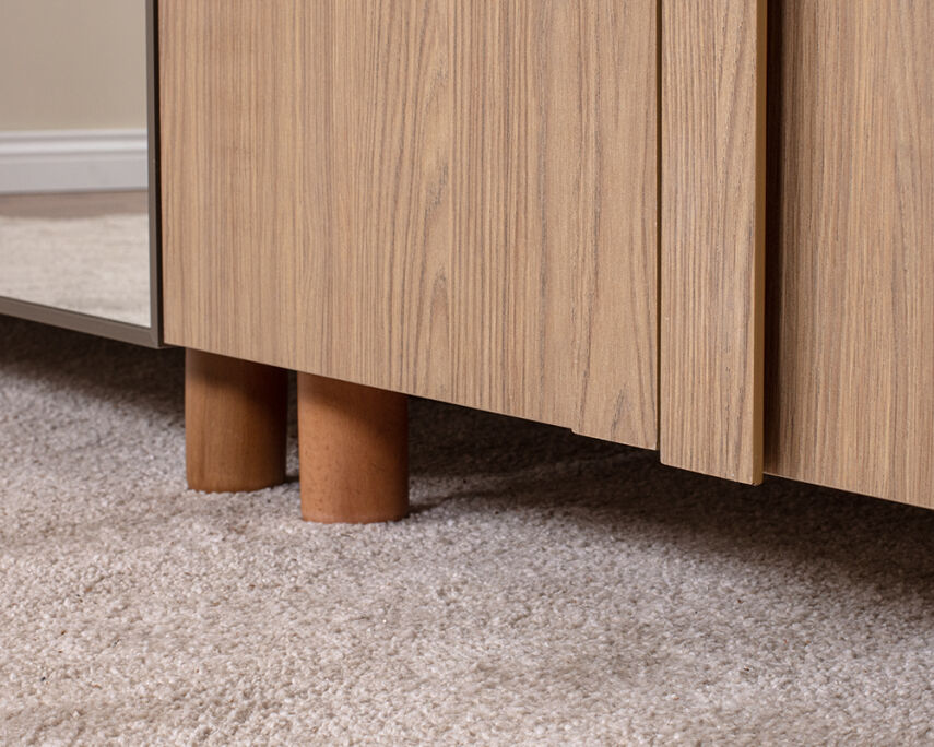 Vibe 6 Kapaklı Meşe Gövde (4 Kapak Meşe MDFLAM 2 Kapak Aynalı) - 6