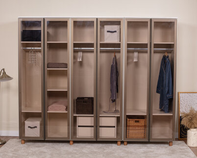 Vibe 6 Kapaklı Krem Gövde (Cam Kapak) - 