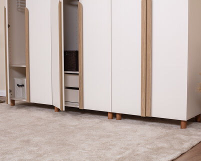 İtra 6 Kapaklı Gardırop Krem Gövde (Krem MDFLAM Kapak) - 4