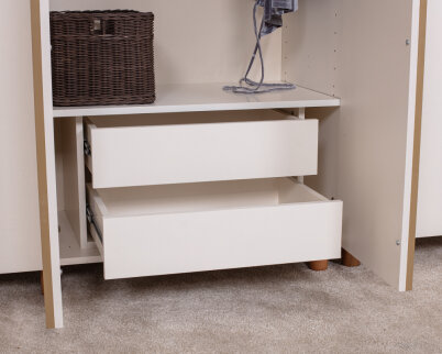 İtra 6 Kapaklı Gardırop Krem Gövde (Krem MDFLAM Kapak) - 5