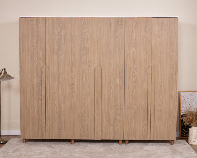 Vibe 6 Kapaklı Krem Gövde (Meşe MDFLAM Kapak) - 