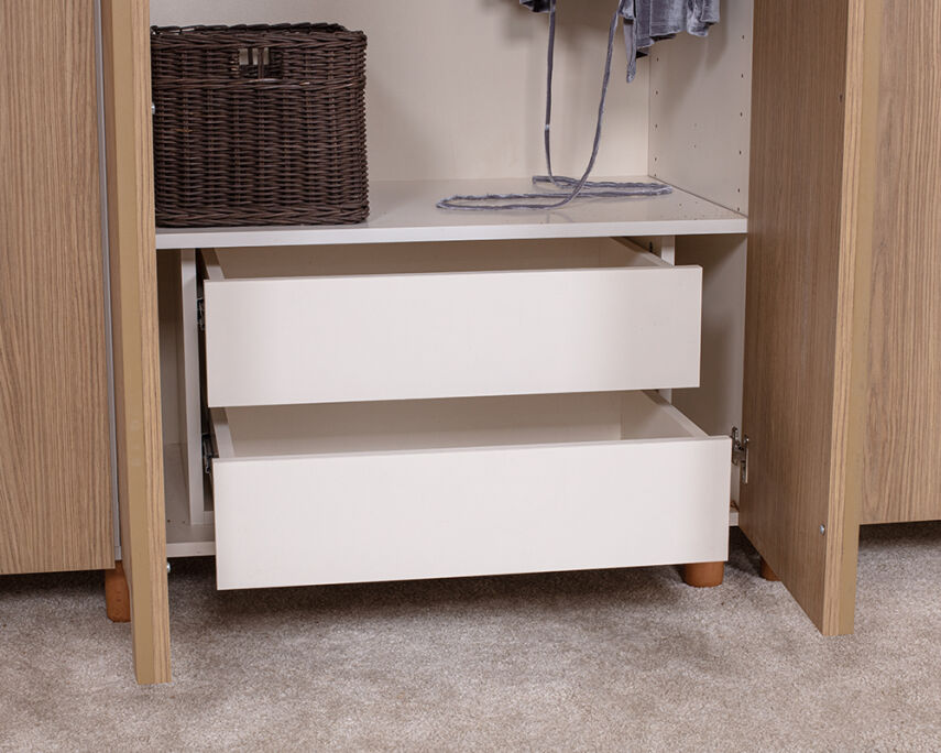 Vibe 6 Kapaklı Krem Gövde (Meşe MDFLAM Kapak) - 5