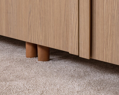 İtra 6 Kapaklı Gardırop Krem Gövde (Meşe MDFLAM Kapak) - 6