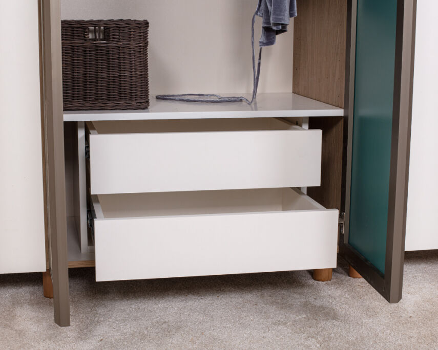 Vibe 6 Kapaklı Meşe Gövde (4 Kapak Krem MDFLAM 2 Kapak Aynalı) - 5