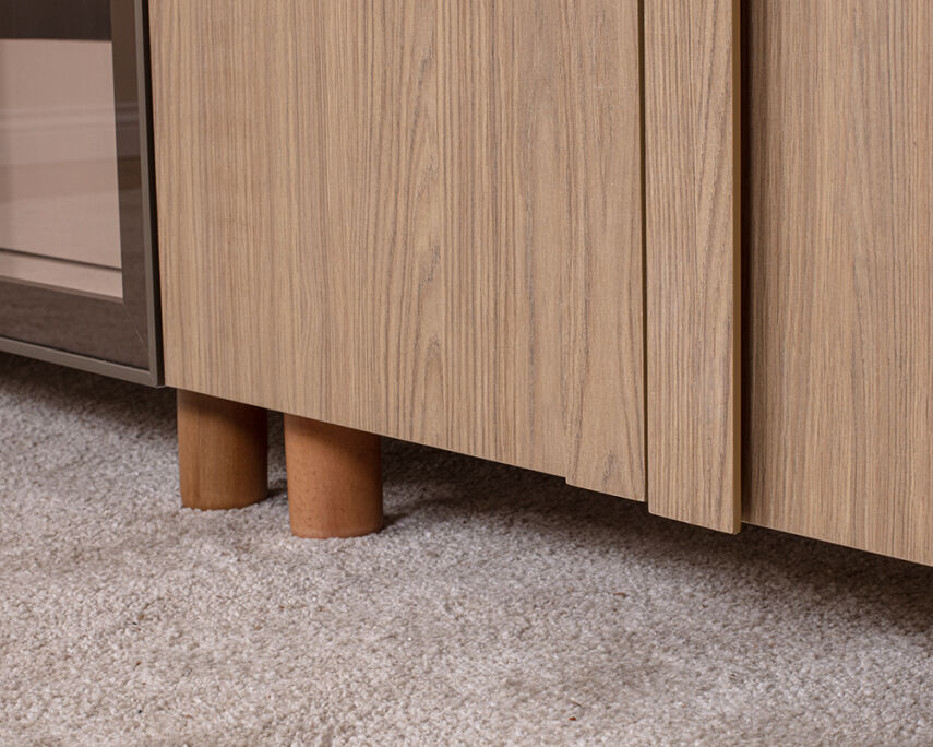 Vibe 6 Kapaklı Meşe Gövde (4 Kapak Meşe MDFLAM 2 Kapak Camlı) - 6