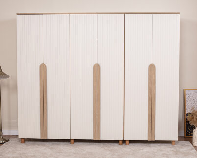 Vibe 6 Kapaklı Meşe Gövde (Krem Lake Kapak) - 