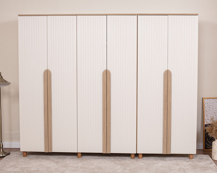 Vibe 6 Kapaklı Meşe Gövde (Krem Lake Kapak) - 