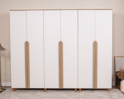 Vibe 6 Kapaklı Meşe Gövde ( Krem MDFLAM Kapak) - 