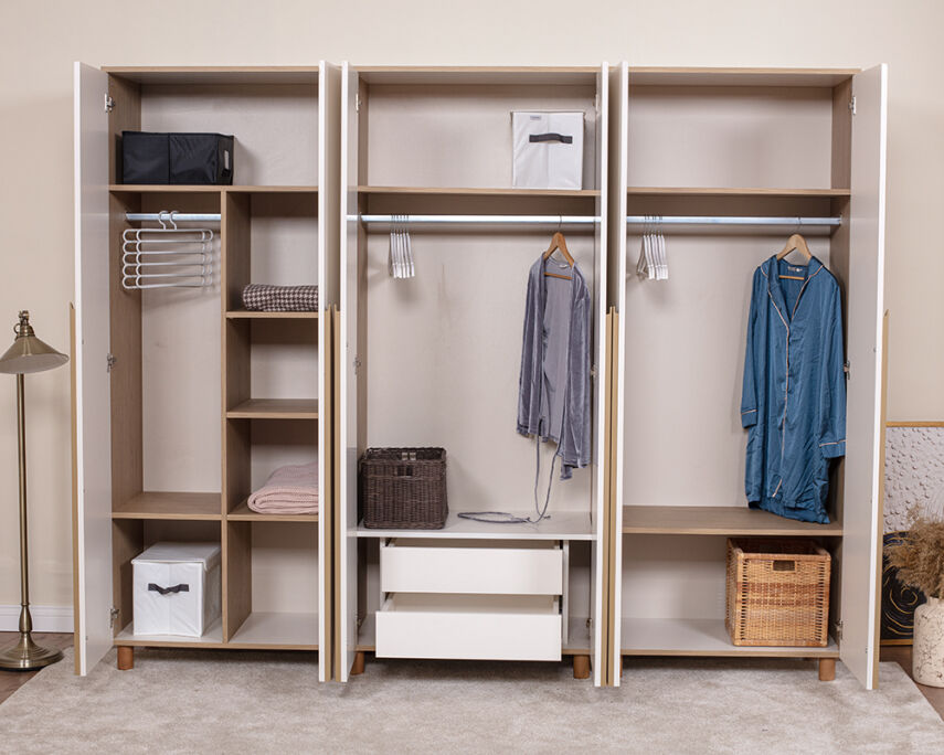 Vibe 6 Kapaklı Meşe Gövde ( Krem MDFLAM Kapak) - 3