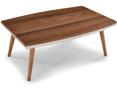 Vizyon Doğal Ceviz Kaplama Orta Sehpa + Servis Sehpası - 4